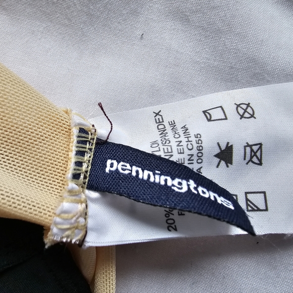 Plus Size 1x Women's One Peice Bathingsuit Faux Skirt Penningtons - Picture 6 of 7